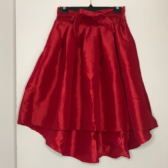 Papermoon Dresses & Skirts - High Low Red Circle Skirt